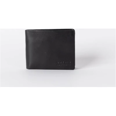 Joshuas Wallet - Black Classic Leather - Billfold Wallet With Id Window