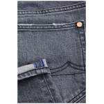 Kings Of Indigo Slim-Fit Jeans aus Recycling und Bio Baumwolle - John - Carson Flintstone Grey Worn