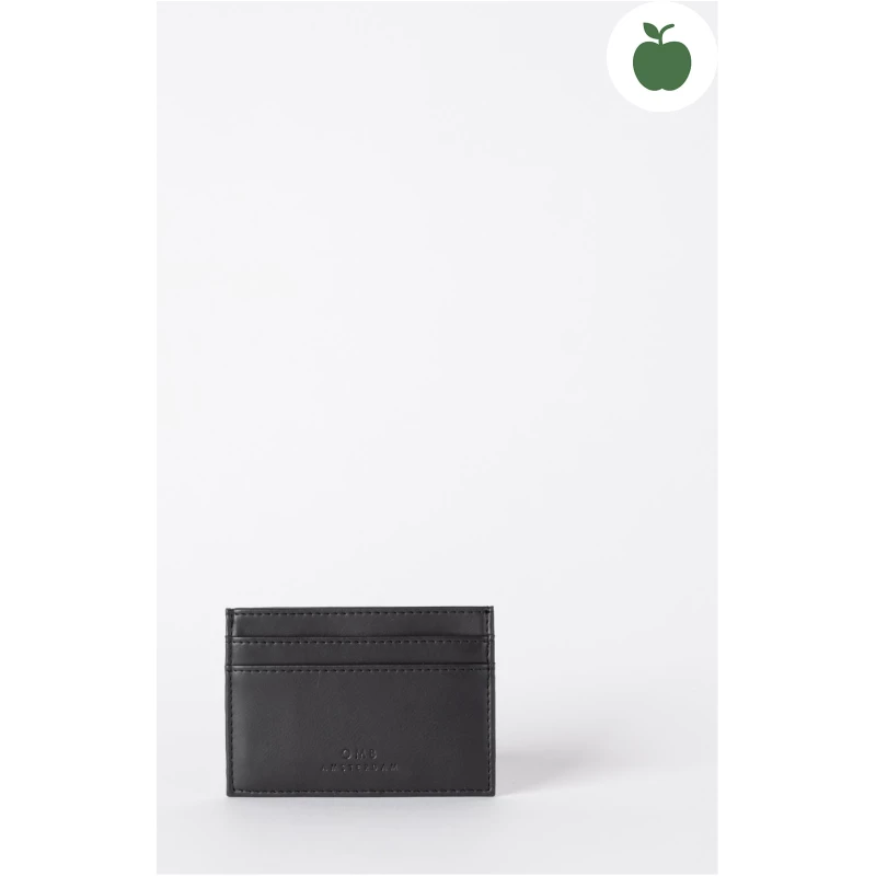 Marks Cardcase - Black Apple Leather - Minimal Vegan Leather Holder