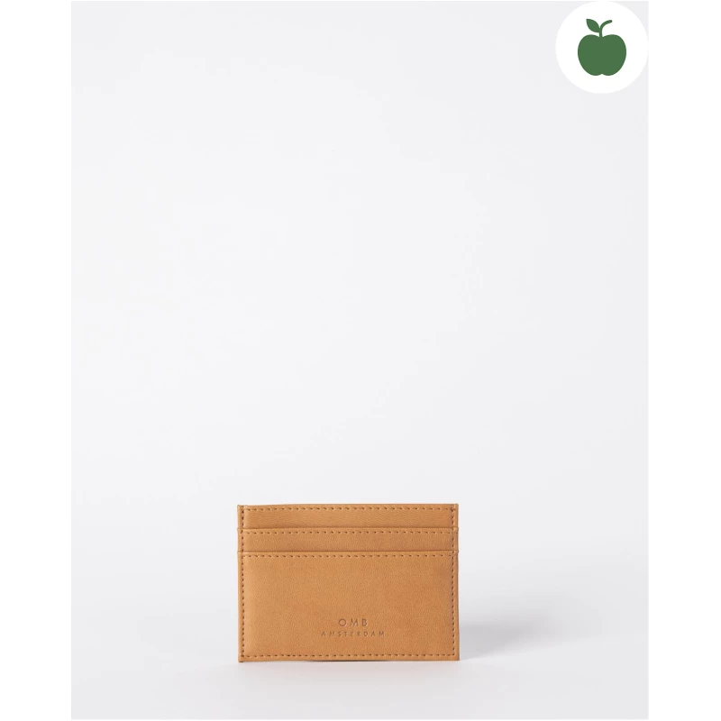 Marks Cardcase - Cognac Apple Leather - Minimal Vegan Leather Holder