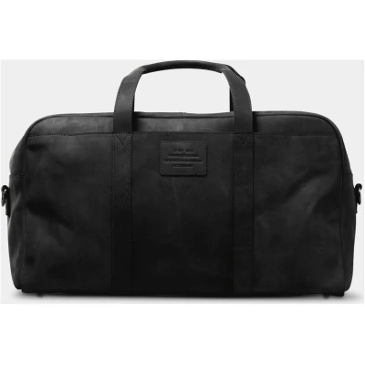 Otis Weekender - Black Hunter Leather - Weekend Travel Bag Detachable Shoulder Strap