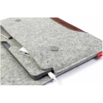 Pack & Smooch Macbook Pro 14" Hülle Hampshire aus Leder und 100% Wollfilz (Mulesing-frei)