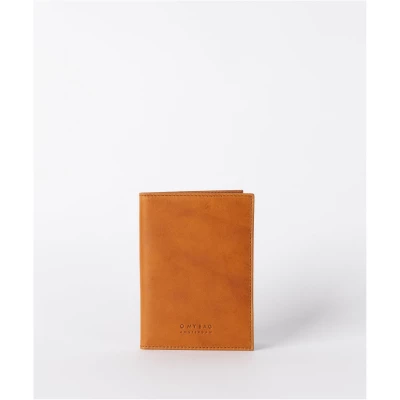 Passport Holder - Cognac Classic Leather - Foldover Travel Passport Wallet