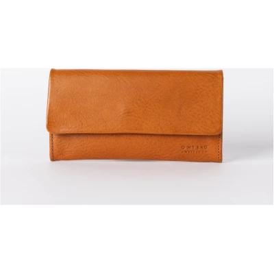 Paus Pouch - Cognac Stromboli Leather - Fold Over Wallet Magnetic Closure