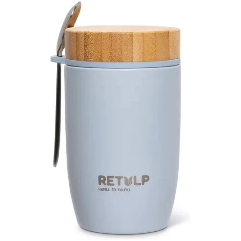 Retulp Edelstahl Thermobehälter Big Mug mit Löffel 500ml