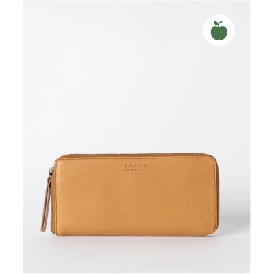Sonny Wallet - Cognac Apple Leather - Long Zip Around Wallet
