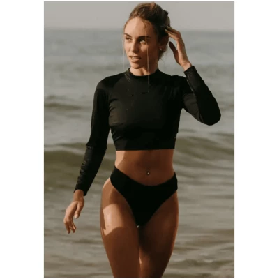 Surf Suit Bikini Top Black