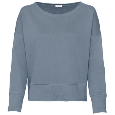Sweatshirt aus reiner Bio-Baumwolle, rauchblau
