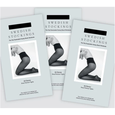 Swedish Stockings Damen vegan Basic Set! Svea Strumpfhose 3 Stück Schwarz