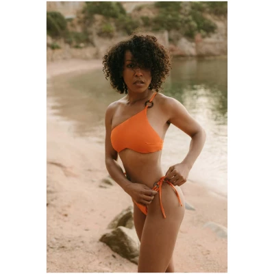 Thong-Style Bikini Bottom - Orange