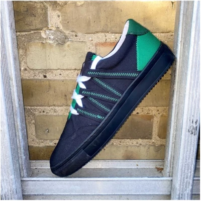 VAER Green Black Phoenix Sneaker - Upcycled / Recycled / Nachhaltig