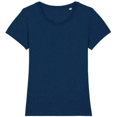 YTWOO Basic T-Shirt Damen meliert, Bio-Baumwolle, viele Farben, XS-2XL