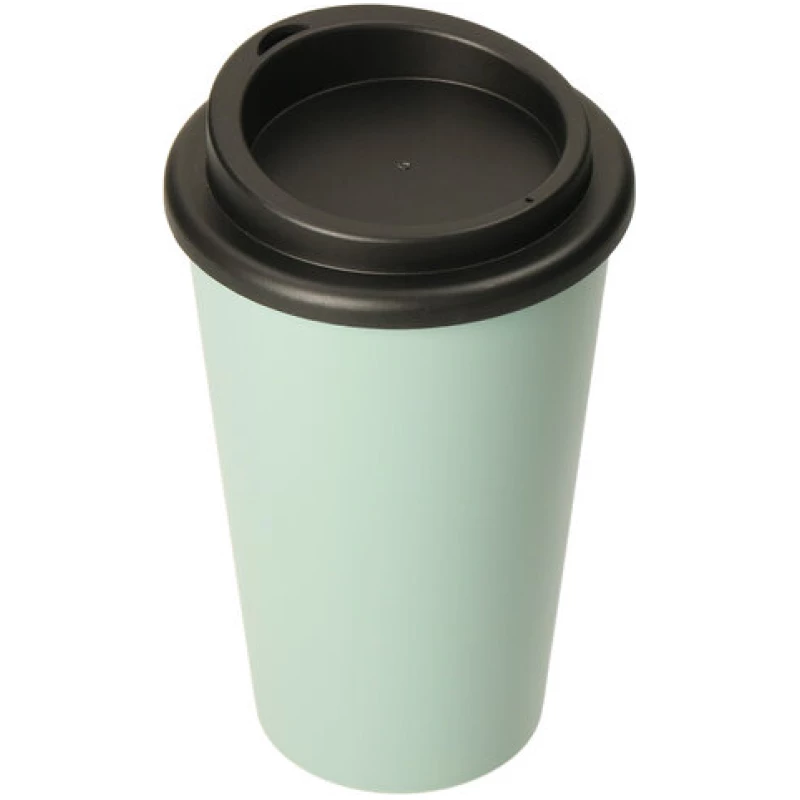 elasto Kaffeebecher to go - doppelwandig 350ml aus 100% recyclebarem Bio-Kunststoff