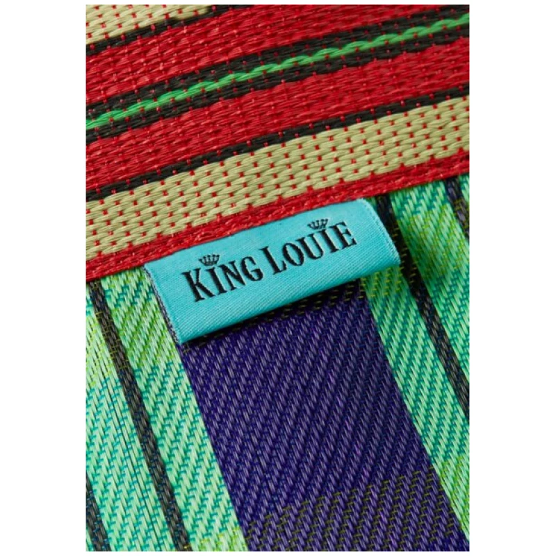 farbenfrohe Markt- oder Strandtasche aus recyceltem Polyester von King Louie