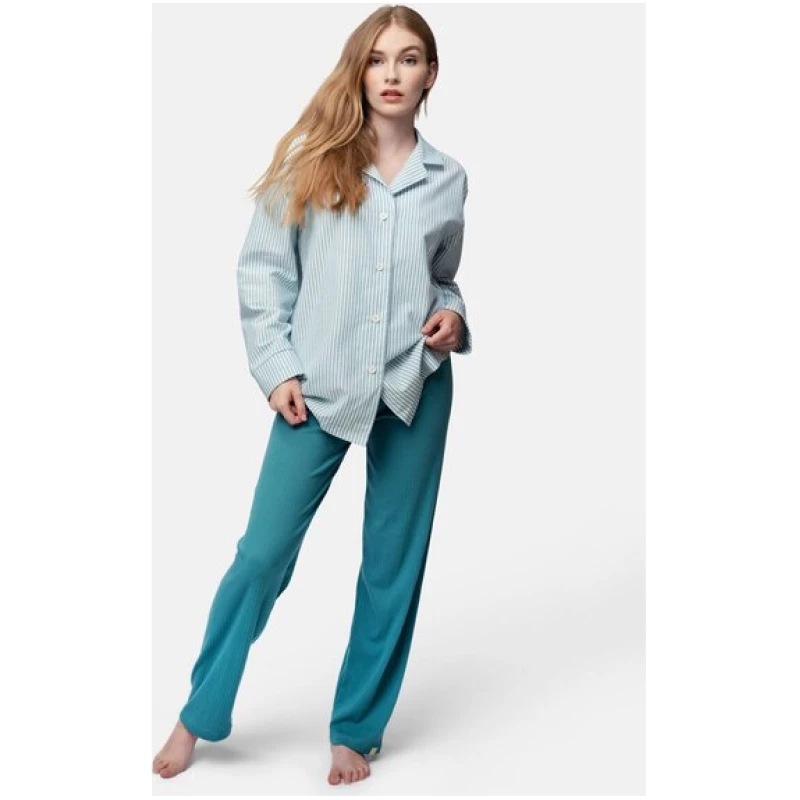 greenjama Damen Pyjama-Hemd, GOTS-zertifiziert