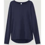 hessnatur Damen Schlafshirt Regular PURE FLOW aus TENCEL™ Modal - blau - Größe 34
