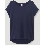 hessnatur Damen Schlafshirt Regular PURE FLOW aus TENCEL™ Modal - blau - Größe 36
