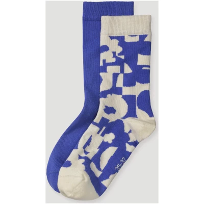 hessnatur Damen-Socken im 2er-Pack aus Bio-Baumwolle - blau - Größe 35-37