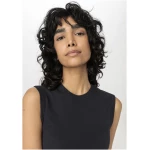 hessnatur Damen Softrib Top Slim aus Bio-Baumwolle und TENCEL™ Modal - schwarz - Größe 36