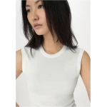 hessnatur Damen Softrib Top Slim aus Bio-Baumwolle und TENCEL™ Modal - weiß - Größe 34
