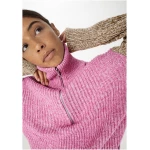 hessnatur Damen Strick-Troyer Relaxed aus Bio-Baumwolle - rosa - Größe L
