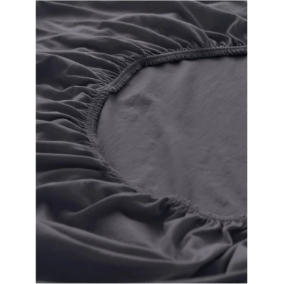 hessnatur Jersey-Spannbetttuch aus Bio-Baumwolle - grau - Größe 90-100x200 cm
