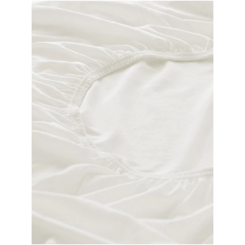 hessnatur Jersey-Spannbetttuch aus Bio-Baumwolle - weiß - Größe 180x200 cm