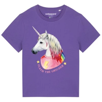 watapparel T-Shirt Frauen Flash, the unicorn