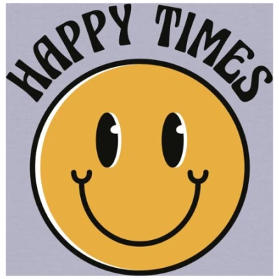 watapparel T-Shirt Frauen Happy times smiley emoji