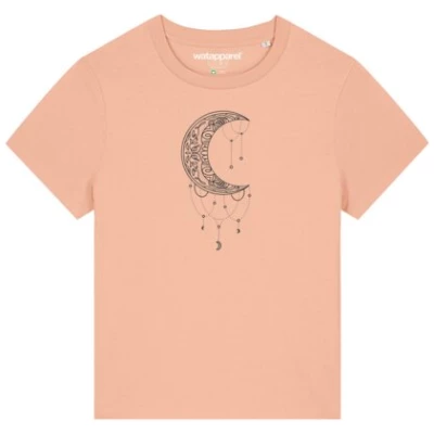 watapparel T-Shirt Frauen Mandala Moon