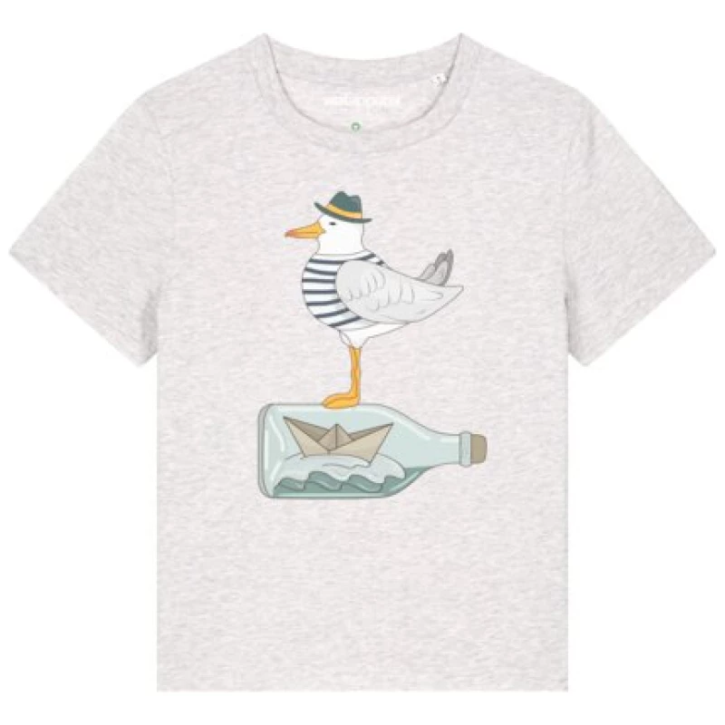 watapparel T-Shirt Frauen Möwe mit Hut