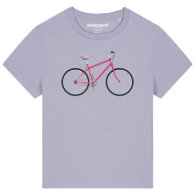 watapparel T-Shirt Frauen Pink Bike