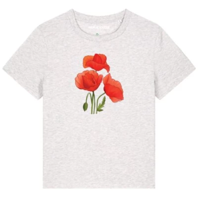 watapparel T-Shirt Frauen Poppy Flowers