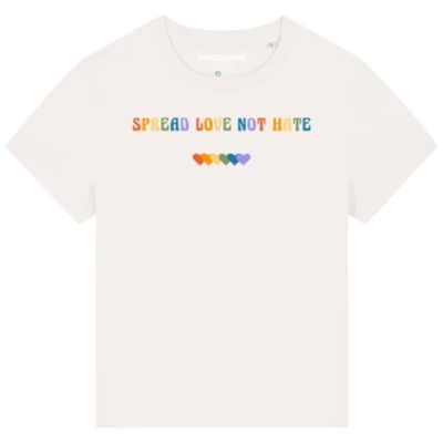 watapparel T-Shirt Frauen Spread Love not Hate