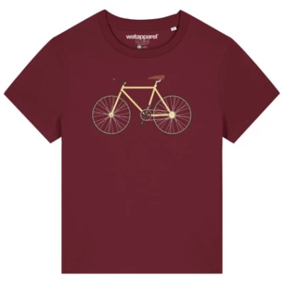 watapparel T-Shirt Frauen Yellow Bike