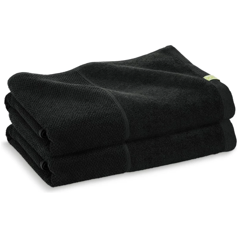 2x The Bath Towel | Cosy Black