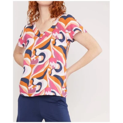 Blutsgeschwister Bluse Feed The Birds - Romantic Colour Waves