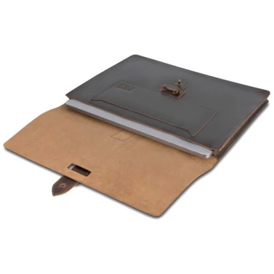Buckle & Seam Leder Laptop Sleeve Aspen 15 Zoll