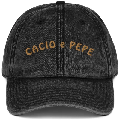 Cacio e Pepe - Vintage Cap - Multiple Colors