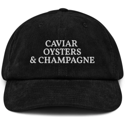 Caviar Oysters Champagne - Corduroy Cap - Multiple Colors