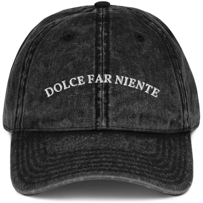 Dolce Far Niente- Vintage Cap - Multiple Colors