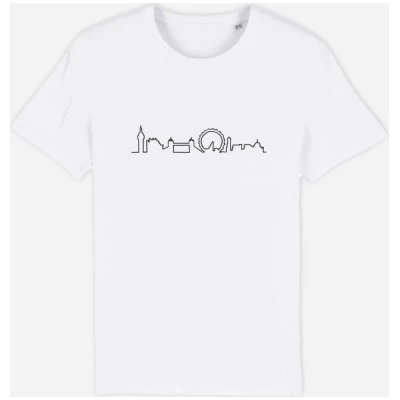 Embroidered Skyline - London / Organic Cotton T-shirts