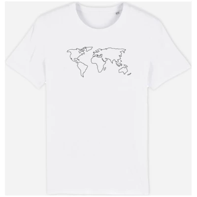 Embroidered Skyline - World / Organic Cotton T-shirts