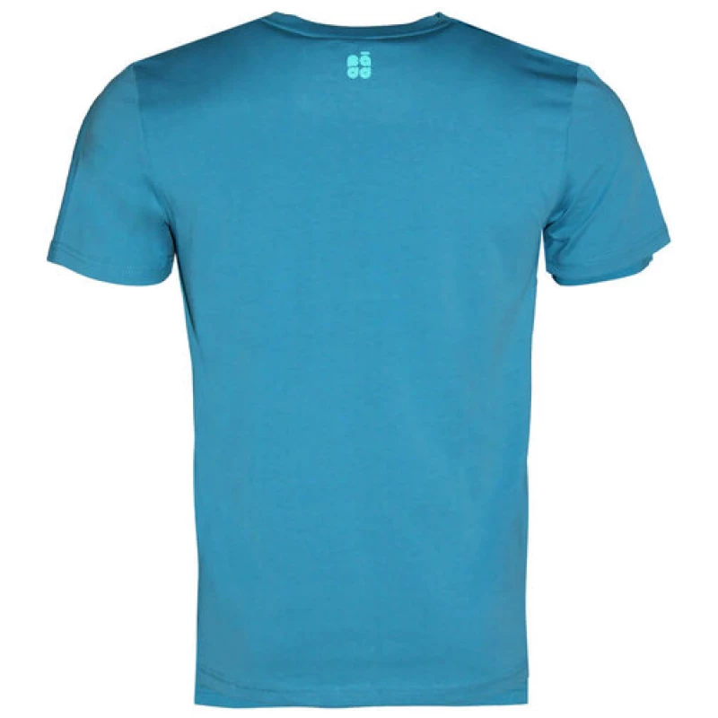 FÄDD Herren T-Shirt Rundhals aus Bio-Baumwolle "Brettsalat" Blau