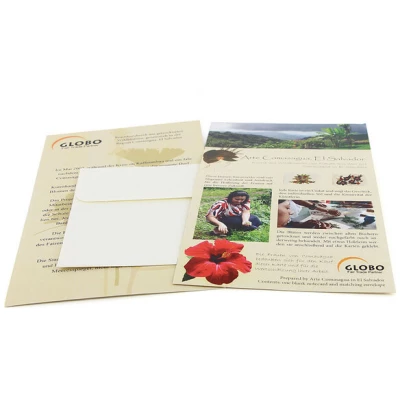 GLOBO Fair Trade Grußkarte Wildblumen MANDALA