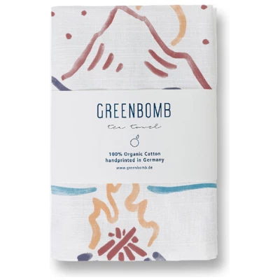 GREENBOMB Nature Aqua Fire Tea Towel - Geschirrtuch