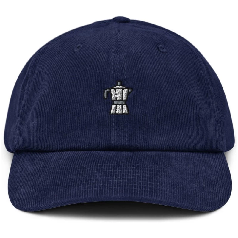Italian Coffee - Corduroy Embroidered Cap - Multiple Colors