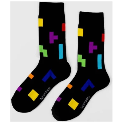 ItemLab Tetris Regular Socken "Tetriminos Pattern"
