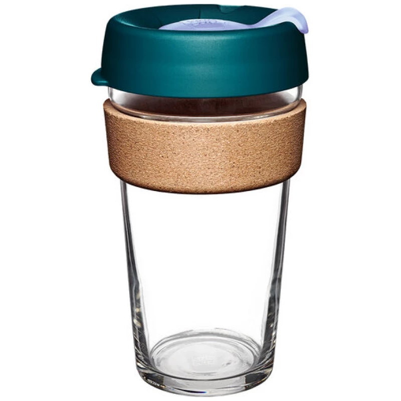 KeepCup L - BREW CORK - Coffee to go Becher aus Glas mit Korkband - 454ml