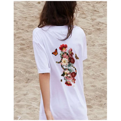 Kultgut Flauschiges T-Shirt - Reine Biobaumwolle / Garden Eden